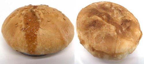 The top and bottom close up of Sin Eng Hoe's biscuit.